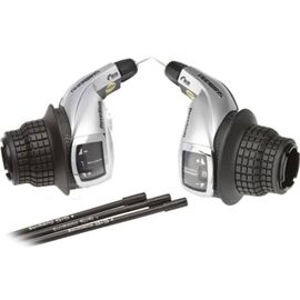 Шифтер велосипедный Shimano Tourney RS47 левый/правый 3x8 скоростей трос+оплетка ESLRS47P8A, изображение  - НаВелосипеде.рф