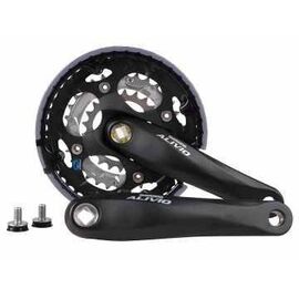 Система шатунов велосипедная Shimano Alivio, M410, 175мм, Квадрат, 42/32/22T, EFCM410E222CL, изображение  - НаВелосипеде.рф