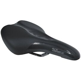 Велосипедное седло KELLYS COMFORTLINE 270x180мм, чёрное Saddle COMFORTLINE, black, изображение  - НаВелосипеде.рф