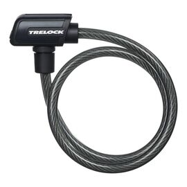 Велосипедный замок TRELOCK K 1, тросовый, на ключ, 10 х 600 мм, с держателем ZK 432, 8002450-SilverLine, изображение  - НаВелосипеде.рф