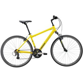 Городской велосипед Merida Crossway 10-V (Women) 2016, Вариант УТ-00038744: Рама: 20" (Рост: 165 - 170 cm), Цвет: матовый желто-черный , изображение  - НаВелосипеде.рф