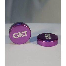 Заглушки руля Colt Lock, пара, фиолетовый, HY-ALC-10510, изображение  - НаВелосипеде.рф