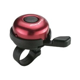 Звонок велосипедный TBS, диаметр 22.2мм, алюминиевый купол, пластиковая база, красный, CD-603, изображение  - НаВелосипеде.рф