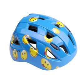 Велошлем детский KELLYS SMARTY, синий смайлик, Вариант УТ-00019678: Размер: M (54-58 cm), изображение  - НаВелосипеде.рф