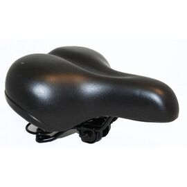 Седло велосипедное комфортное Vinca, размер 250x200мм, черный, универсальное, VS 188-01, изображение  - НаВелосипеде.рф
