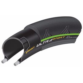 Покрышка велосипедная Continental Ultra Sport 2 foldable, 700x23C, черно-зеленый, 1501300000, изображение  - НаВелосипеде.рф