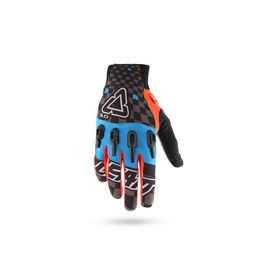 Велоперчатки Leatt DBX 3.0 X-Flow Glove, сине-черно-оранжевые, 6016000103, Вариант УТ-00042751: Размер: L (194-200 мм), изображение  - НаВелосипеде.рф
