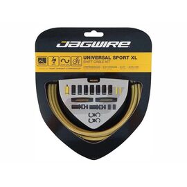 Тросы с оболочками JAGWIRE тормозные,Universal Sport Shift XL, комплект, золотой, UCK604, изображение  - НаВелосипеде.рф