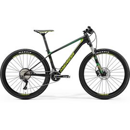 Горный велосипед Merida Big.Seven 4000 2017, 6110666484, Вариант УТ-00037365: Рама: 19" (Рост: 180 - 185 cm), Цвет: матовый черно-зеленый, изображение  - НаВелосипеде.рф