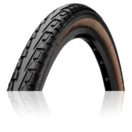 Велопокрышка Continental RIDE Tour, 26 x 1.75, 180TPI, черн-коричневая, защита от проколов, 101181, изображение  - НаВелосипеде.рф