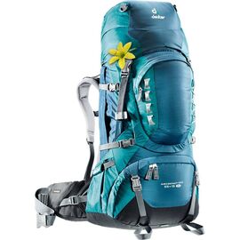 Велорюкзак Deuter Aircontact PRO 55 + 15 SL, для женщин, 84х34х32, 75 л, бирюзовый, 33813_3356, изображение  - НаВелосипеде.рф