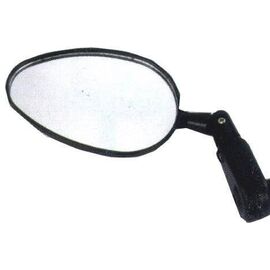 Зеркало M-Wave круглое 3" плосокое 3 степени свободы крепление к ручке руля на липучке черное, 6-647338, изображение  - НаВелосипеде.рф