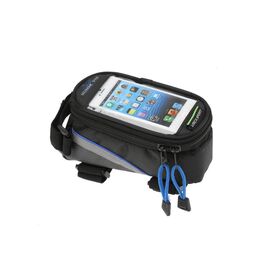 Велосумка на раму Vinca Sport, отделение для телефона, 160*85*75мм, синий кант, FB 07 blue, изображение  - НаВелосипеде.рф