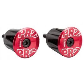 Заглушки руля PRO, анодированный алюминий, красный, PRAC0057, изображение  - НаВелосипеде.рф