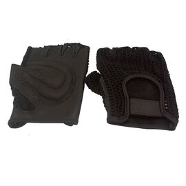 Велоперчатки кожаные TBS, чёрные, H-2, Вариант УТ-00016908: Размер: L, изображение  - НаВелосипеде.рф