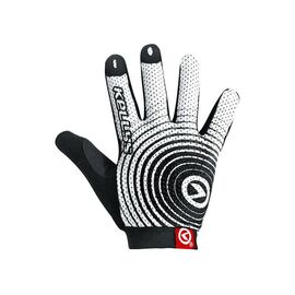 Велоперчатки детские KELLYS INSTINCT long, бело-чёрные, Gloves INSTINCT long , white/black, Вариант УТ-00017066: Размер: L, изображение  - НаВелосипеде.рф