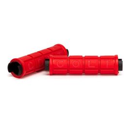 Грипсы велосипедные Colt Waffle, красный, без фиксаторов, HY-2004EP-3, изображение  - НаВелосипеде.рф