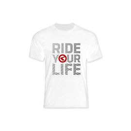 Футболка KELLYS RIDE YOUR LIFE XL, белая, T-Shirt KELLYS RIDE YOUR LIFE short sleeve white -, изображение  - НаВелосипеде.рф