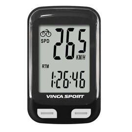 Велокомпьютер Vinca Sport, 12 функций, беспроводной, черный с белым, V-3600 black/white, изображение  - НаВелосипеде.рф