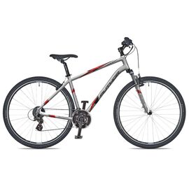Гибридный велосипед AUTHOR Horizon 2017, Вариант УТ-00023315: Рама 18" (Рост: 165-178см); Цвет: серебро/красный, изображение  - НаВелосипеде.рф