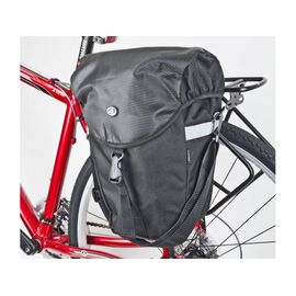 Велосумка  AUTHOR на багажник A-N491 боковая V=13л с плечевым ремнем черная, 8-15000068, изображение  - НаВелосипеде.рф
