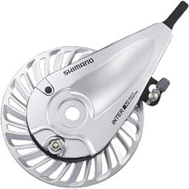 Тормоз роллерный велосипедный Shimano IM80, передний, гайка: 3.5мм(M9), цвет белый ABRIM80FBW, изображение  - НаВелосипеде.рф