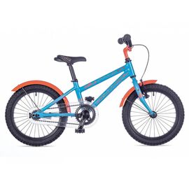 Детский велосипед Author Stylo 16" 2016, Вариант УТ-00019860: Размер 9", рост 100 - 125 см., голубой/оранжевый, изображение  - НаВелосипеде.рф