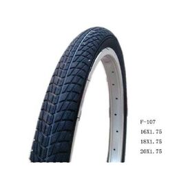 Велопокрышка SUNCHASE 20x1.75 "слик", черная F-107, изображение  - НаВелосипеде.рф