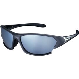 Очки велосипедные SHIMANO CE-S21X, матовые чёрные/серебрянные/зеркальные,  ECES21XML, изображение  - НаВелосипеде.рф