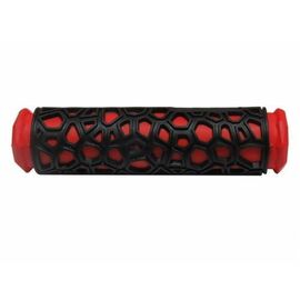 Грипсы велосипедные HUALONG HL-G106, 22,2x130 мм, резина, чёрно-красные, HL-G106, изображение  - НаВелосипеде.рф