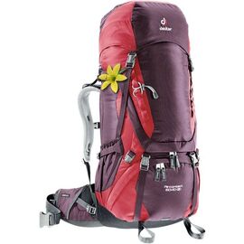 Велорюкзак Deuter Aircontact 60+10 SL, для женщин, 83х37х27, 60 л, красный, 3320416_5518, изображение  - НаВелосипеде.рф