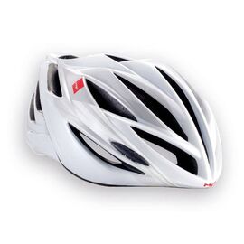 Велошлем MET Forte, бело-серый, 3HELM84L0WS, Вариант УТ-00043101: Размер: L (60-62 см) , изображение  - НаВелосипеде.рф