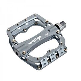 Педали велосипедные WELLGO алюминий BMX/Downhill B030 широкая ось Cr-Mo 6-14030, изображение  - НаВелосипеде.рф