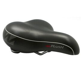 Седло велосипедное VELO PLUSH, комфорт, 260х218х74мм, гель, 652г, амортизатор пружина, чёрное, VL-8111E, изображение  - НаВелосипеде.рф