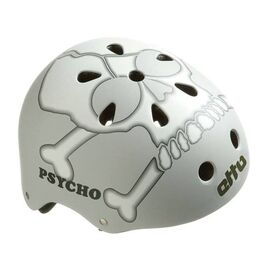 Велошлем Etto Psycho, цвет бело-серый с рисунком Graphic, XXL(57-63см), 390259, изображение  - НаВелосипеде.рф