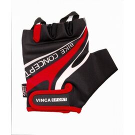 Велоперчатки Vinca sport, VG 949 black/red, Вариант УТ-00020628: Размер: L, изображение  - НаВелосипеде.рф