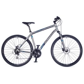 Гибридный велосипед AUTHOR Vertigo 2017, Вариант УТ-00023318: Рама 20" (Рост: 175-188см); Цвет: серебро/синий, изображение  - НаВелосипеде.рф