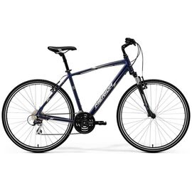 Горный велосипед Merida Crossway 20-V 2017, Вариант УТ-00037399: Рама: 46cm (Рост: 175 - 180 cm), Цвет: темно-синий, изображение  - НаВелосипеде.рф