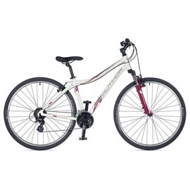 Горный велосипед AUTHOR Horizon ASL 17" 2017, Вариант УТ-00040264: Рама 17" (Рост: 155-172см); Цвет: белый/красный, изображение  - НаВелосипеде.рф
