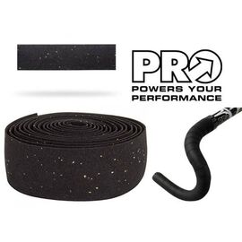 Обмотка руля PRO Comfort Classic, клейкая, силикон, заглушки, черная, PRTA0048, изображение  - НаВелосипеде.рф