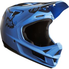 Велошлем Fox Rampage Pro Carbon Moth Helmet, сине-черный, 19075-023, Вариант УТ-00043051: Размер: M (57-58 см), изображение  - НаВелосипеде.рф