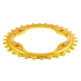 Звезда передняя A2Z NW chainring, 32T, алюминий, золотистый, NW-32T-96-6, изображение  - НаВелосипеде.рф