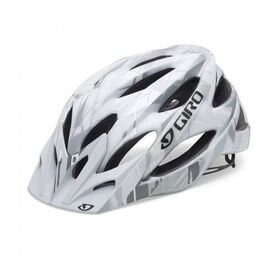 Велошлем Giro XAR matte white/gray bars, GI2023530, Вариант 00-00019605: Размер: M (55-59 см), изображение  - НаВелосипеде.рф