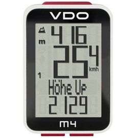 Велокомпьютер VDO M4, 12 функций, проводной, черно-белый, 4-3004, изображение  - НаВелосипеде.рф