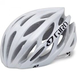 Велошлем Giro SAROS white/silver, GI2039385, Вариант УТ-00000382: Размер: M (55-59 см), изображение  - НаВелосипеде.рф