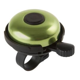 Звонок велосипедный M-Wave, алюминий/пластик, D=53 мм, черно-зеленый, 5-420155, изображение  - НаВелосипеде.рф