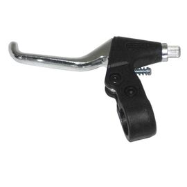 Ручки тормозные TBS QLZ-15 под 2/3 пальца, алюминий/пластик, для V-brake, чёрные/серебряные, QLZ-15, изображение  - НаВелосипеде.рф