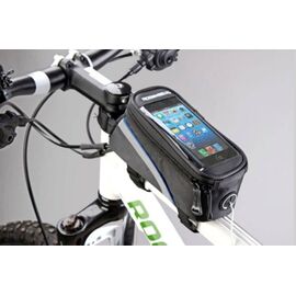 Велосумка TBS MINGDA на раму L20хH9,5хW9, с отделением для смартфона, окошко 4,8", на липучках, 12496-L, изображение  - НаВелосипеде.рф