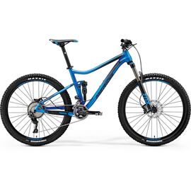 Двухподвесный велосипед Merida One-Twenty 7.XT Edition 2017, Вариант УТ-00037466: Рама: S 16" (Рост: 170 - 175 cm), Цвет: матовый синий, изображение  - НаВелосипеде.рф