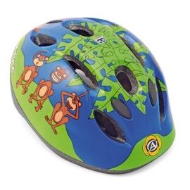 Велошлем детский/подростковый AUTHOR ULTIMA MONKEY 111 BLU INMOLD (52-56см) сине-зеленый 8-9090101, изображение  - НаВелосипеде.рф